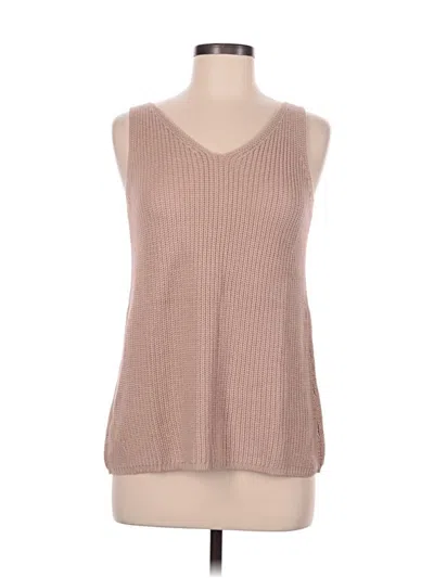 Pre-owned Unbranded Sweater Vest In Tan