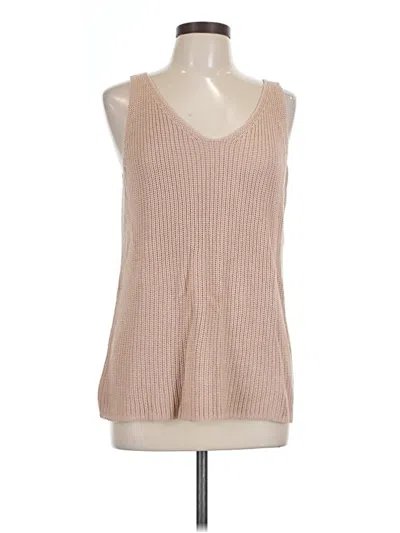 Pre-owned Unbranded Sweater Vest In Tan