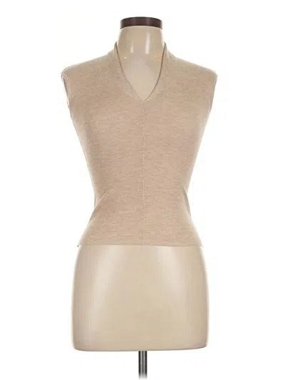 Pre-owned Unbranded Sweater Vest In Tan