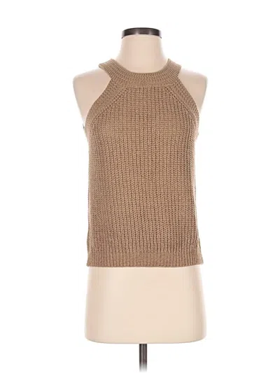 Pre-owned Unbranded Sweater Vest In Tan