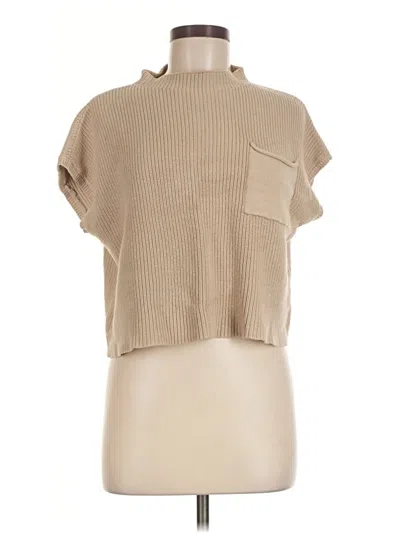 Pre-owned Unbranded Sweater Vest In Tan