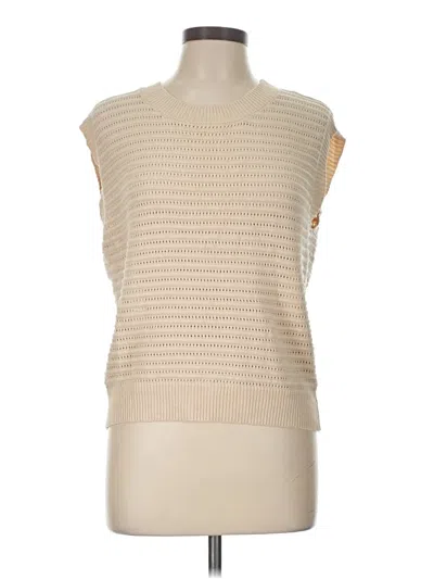 Pre-owned Unbranded Sweater Vest In Tan