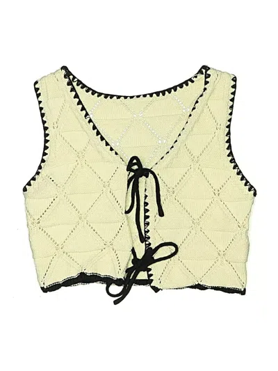 Pre-owned Unbranded Kids' Sweater Vest In White