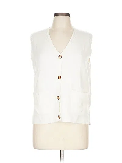 Pre-owned Unbranded Sweater Vest In White