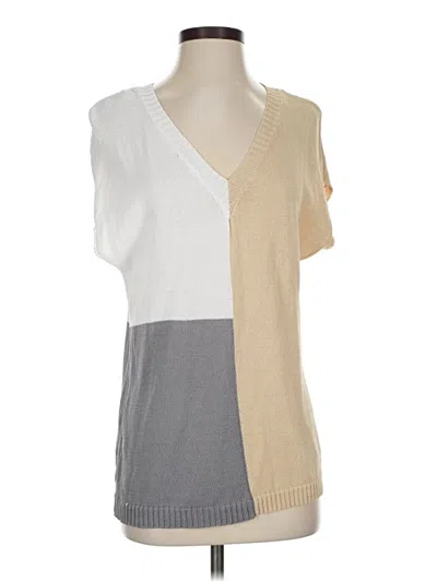 Pre-owned Unbranded Sweater Vest In White