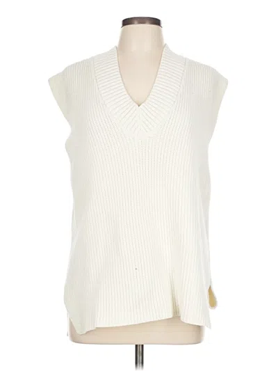 Pre-owned Unbranded Sweater Vest In White