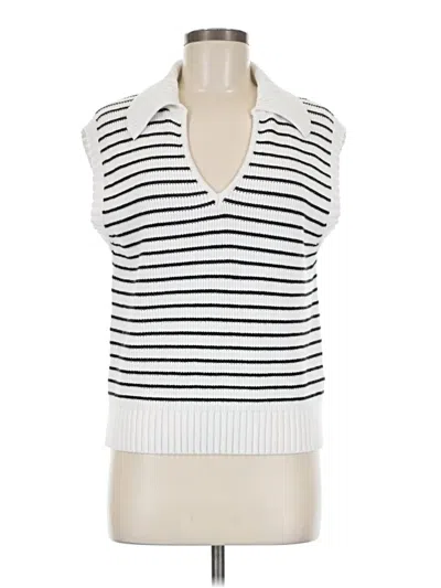 Pre-owned Unbranded Sweater Vest In White