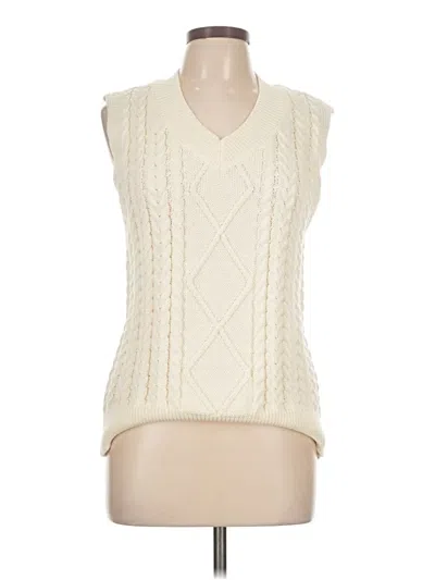 Pre-owned Unbranded Sweater Vest In White