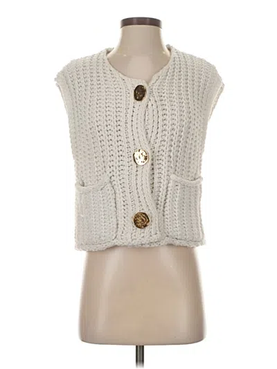 Pre-owned Unbranded Sweater Vest In White