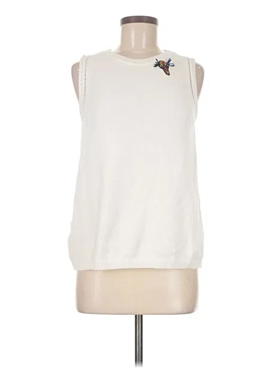 Pre-owned Unbranded Sweater Vest In White