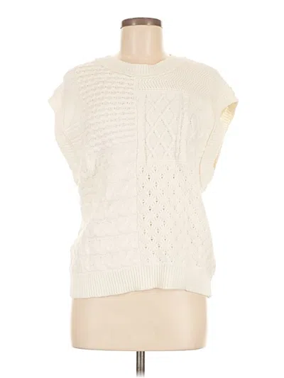 Pre-owned Unbranded Sweater Vest In White