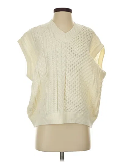 Pre-owned Unbranded Sweater Vest In White