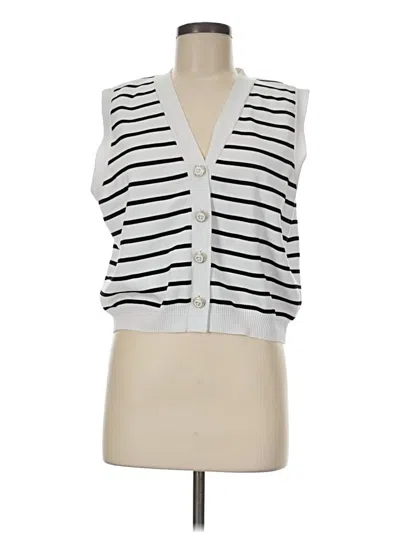 Pre-owned Unbranded Sweater Vest In White