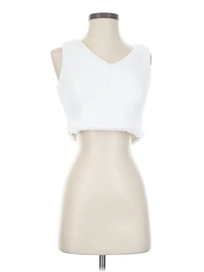 Pre-owned Unbranded Sweater Vest In White