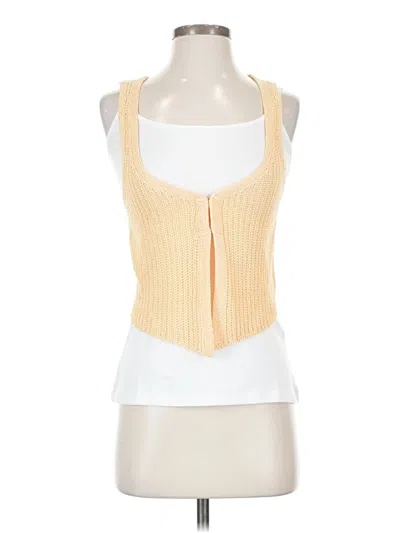 Pre-owned Unbranded Sweater Vest In Yellow