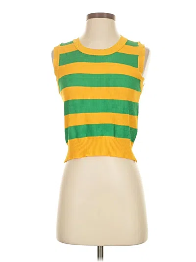 Pre-owned Unbranded Sweater Vest In Yellow