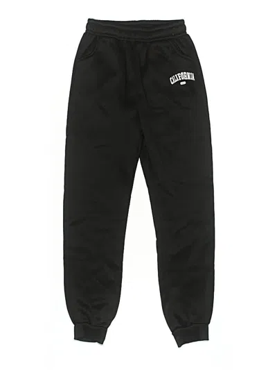 Pre-owned Unbranded Kids' Sweatpants In Black