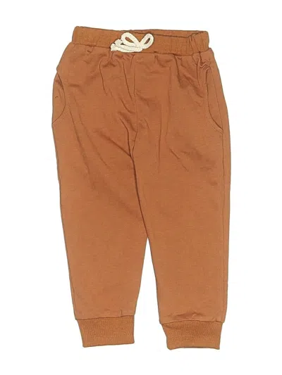 Pre-owned Unbranded Kids' Sweatpants In Brown
