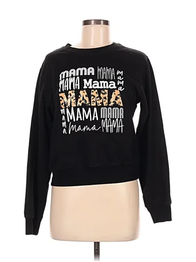 Pre-owned Unbranded Sweatshirt In Black