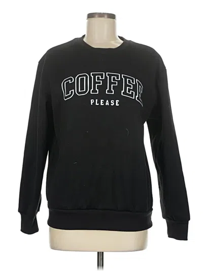 Pre-owned Unbranded Sweatshirt In Black