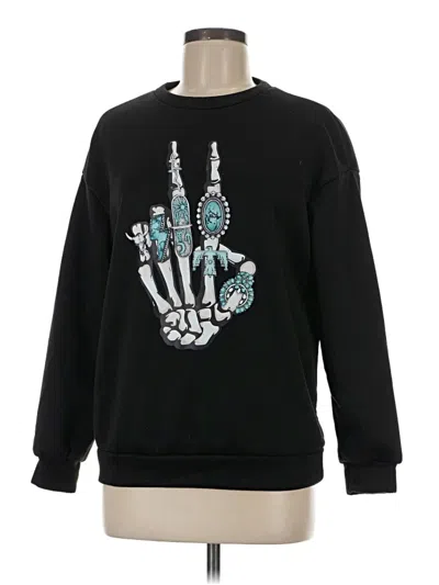 Pre-owned Unbranded Sweatshirt In Black