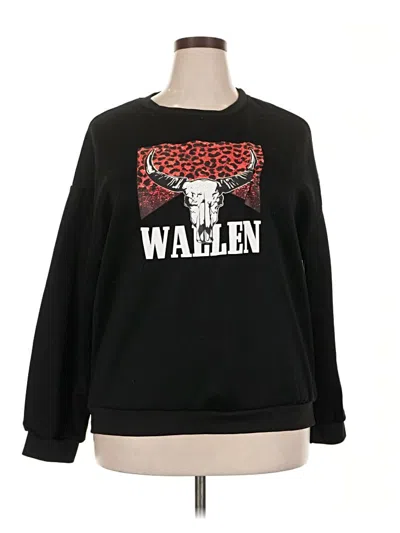 Pre-owned Unbranded Sweatshirt In Black
