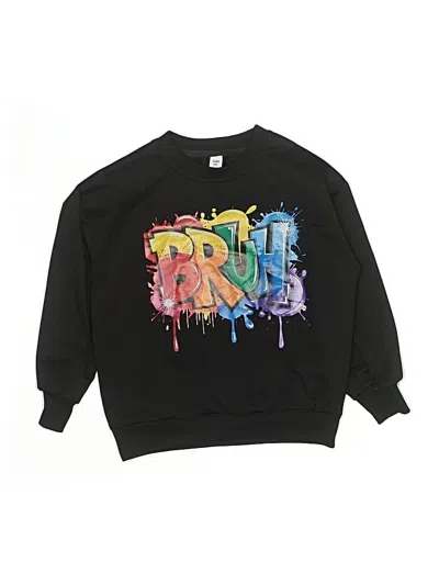 Pre-owned Unbranded Kids' Sweatshirt In Black