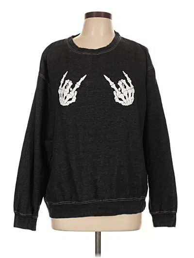 Pre-owned Unbranded Sweatshirt In Black