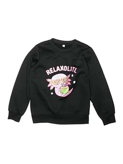 Pre-owned Unbranded Kids' Sweatshirt In Black