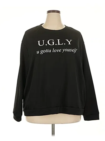 Pre-owned Unbranded Sweatshirt In Black