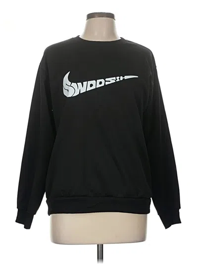 Pre-owned Unbranded Sweatshirt In Black
