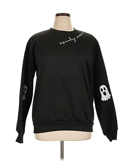 Pre-owned Unbranded Sweatshirt In Black