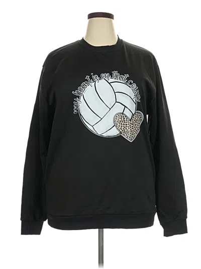 Pre-owned Unbranded Sweatshirt In Black