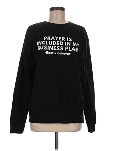 Pre-owned Unbranded Sweatshirt In Black