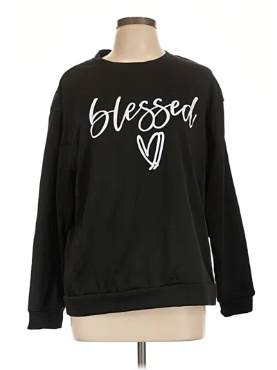 Pre-owned Unbranded Sweatshirt In Black