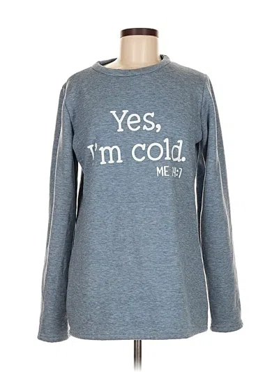 Pre-owned Unbranded Sweatshirt In Blue