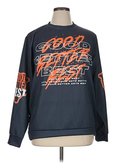 Pre-owned Unbranded Sweatshirt In Blue