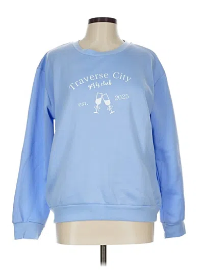 Pre-owned Unbranded Sweatshirt In Blue