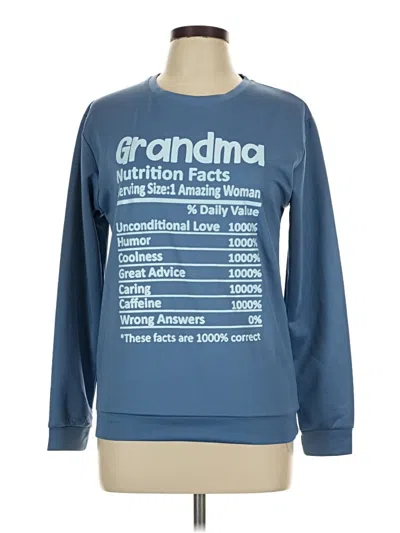 Pre-owned Unbranded Sweatshirt In Blue