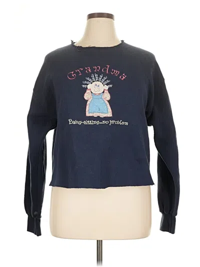Pre-owned Unbranded Sweatshirt In Blue