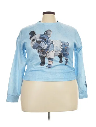Pre-owned Unbranded Sweatshirt In Blue