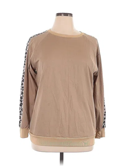 Pre-owned Unbranded Sweatshirt In Brown