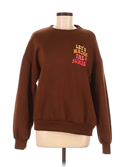 Pre-owned Unbranded Sweatshirt In Brown