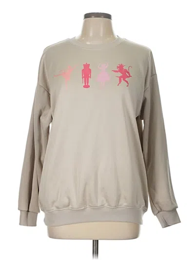 Pre-owned Unbranded Sweatshirt In Brown
