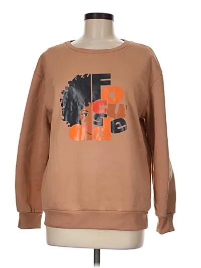 Pre-owned Unbranded Sweatshirt In Brown