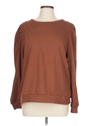 Pre-owned Unbranded Sweatshirt In Brown