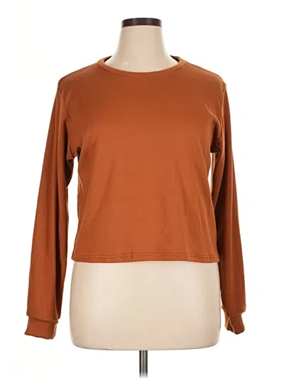 Pre-owned Unbranded Sweatshirt In Brown