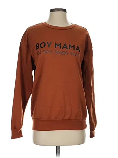 Pre-owned Unbranded Sweatshirt In Brown