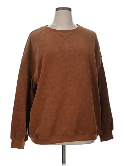 Pre-owned Unbranded Sweatshirt In Brown