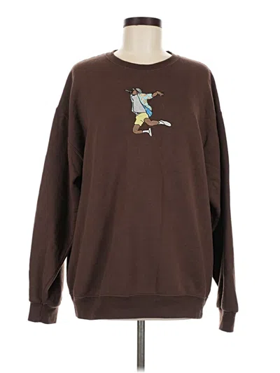Pre-owned Unbranded Sweatshirt In Brown